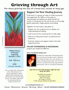 Expressive Arts Grief Group October 2012